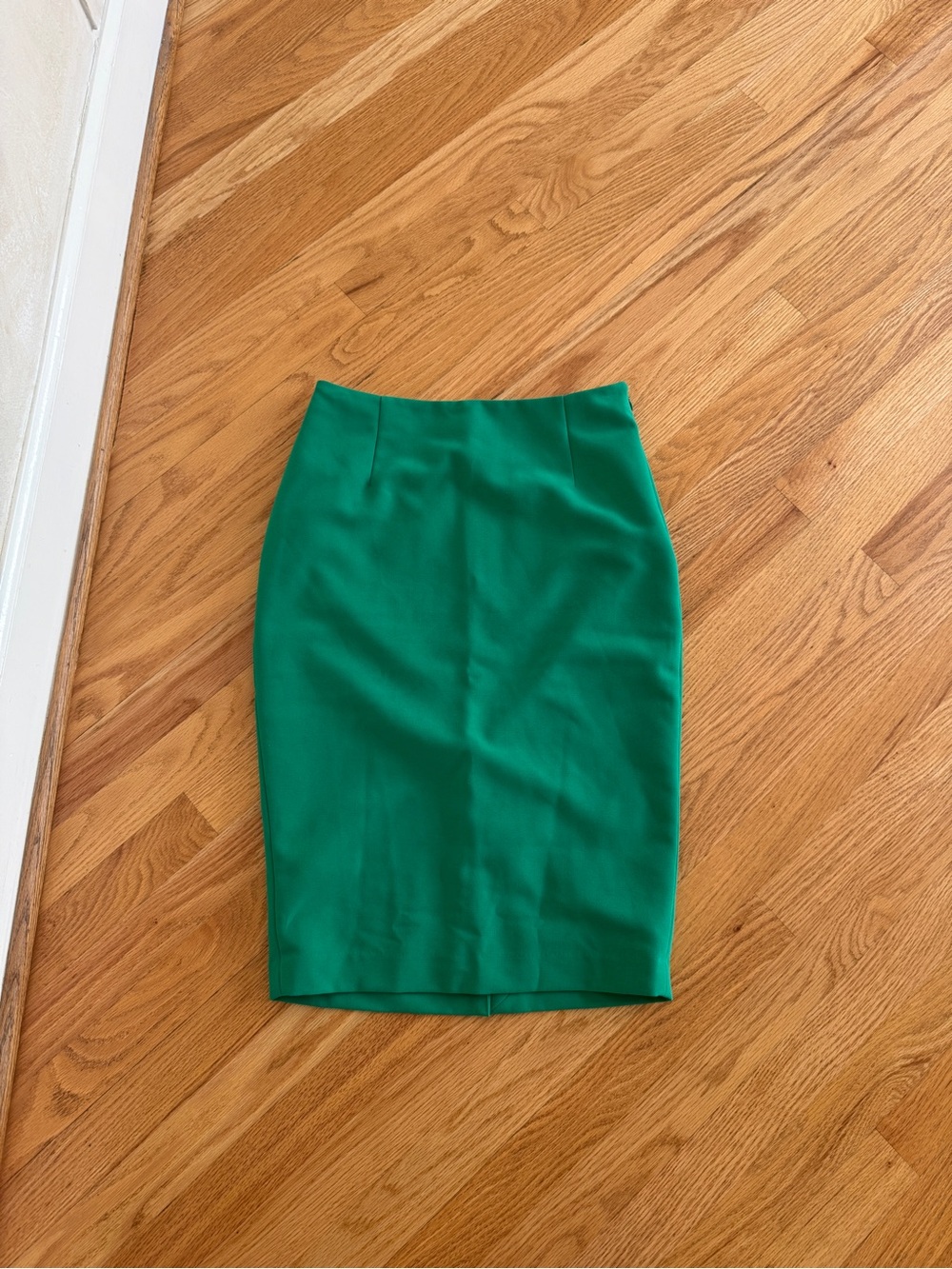 Green pencil skirt work skirt size 4